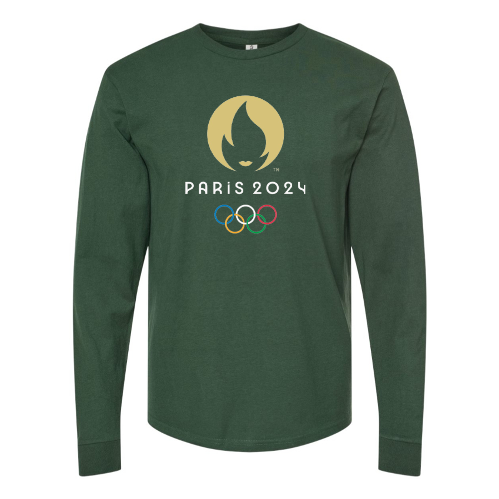Men's New Olympics 2024 Paris Logo Long sleeves T-Shirt