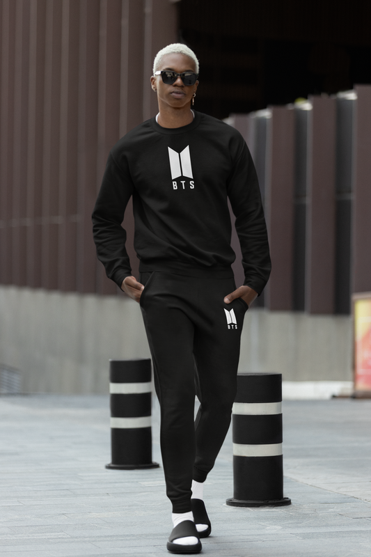 Men's BTS Crewneck Sweatshirt Joggers Set