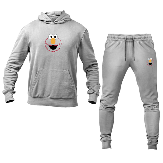 Unisex Sesame Street Elmo Face Hoodie and Joggers set