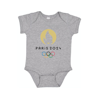 New Olympics 2024 Paris Logo  Baby Romper Onesie