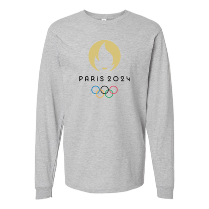 Men's New Olympics 2024 Paris Logo Long sleeves T-Shirt