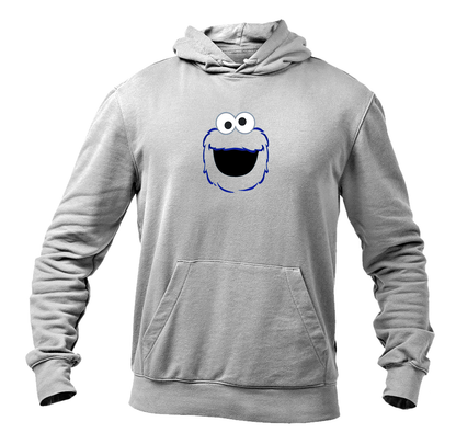 Men's Sesame Street Cookie Monster face Pullover  Hoodie