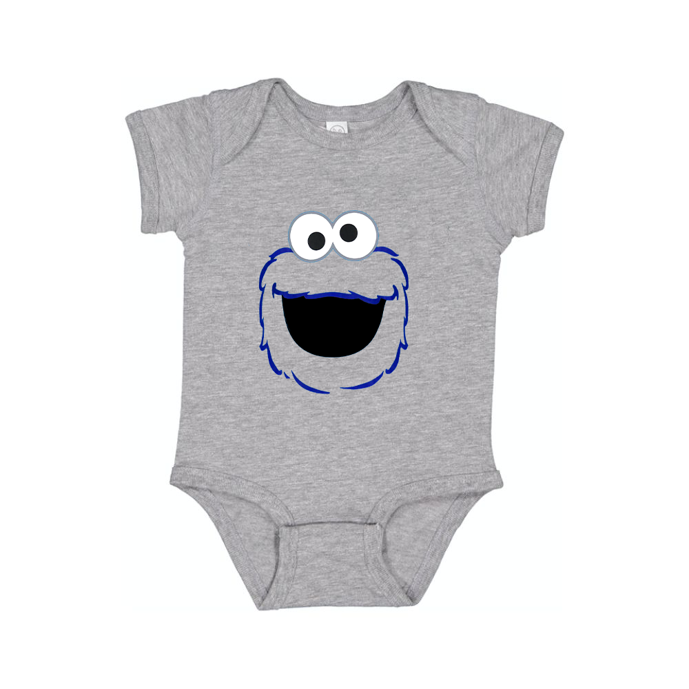 Sesame Street Cookie Monster face Baby Romper Onesie