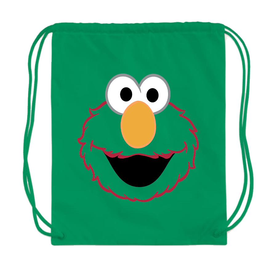 Sesame Street Elmo Face Drawstring Bag