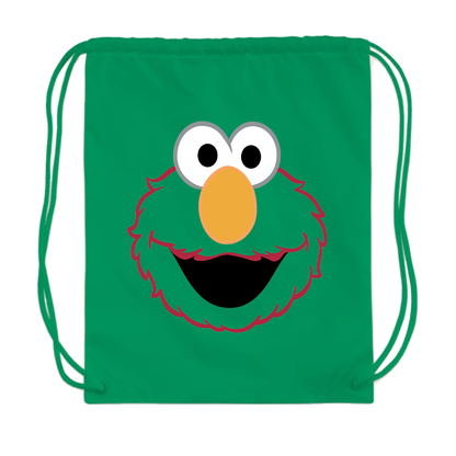 Sesame Street Elmo Face Drawstring Bag