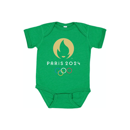 New Olympics 2024 Paris Logo  Baby Romper Onesie