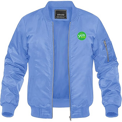 MAGNIVIT Men's Yes Way  Lightweight Bomber Jacket Windbreaker Casual Fall Spring Outdoor Coat