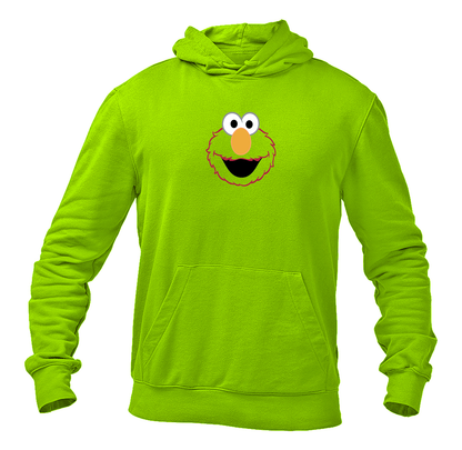 Men's Sesame Street Elmo Face Pullover  Hoodie