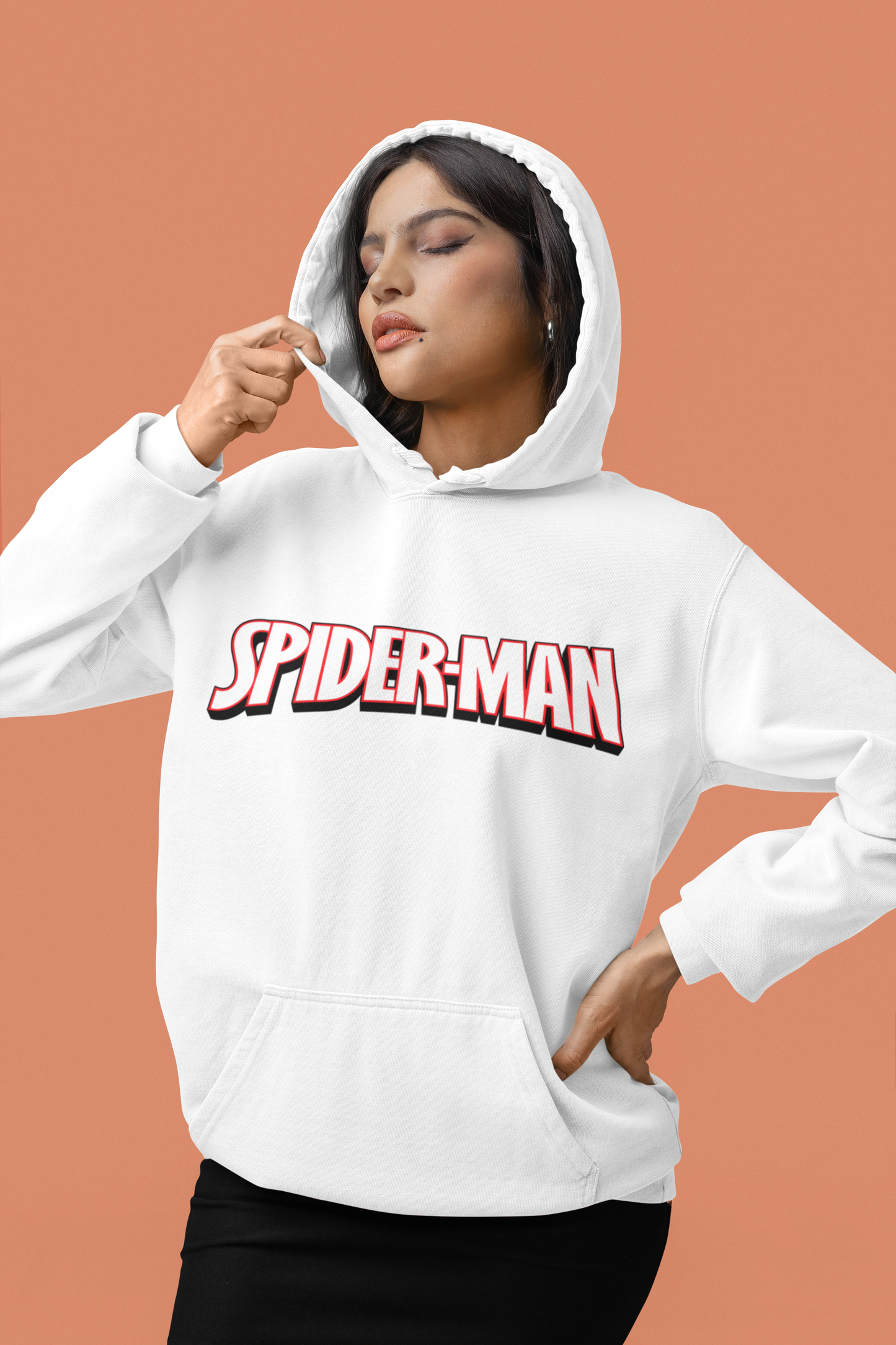 Men's Spider Man Gildan Heavy Blend Hooded Sweatshirt