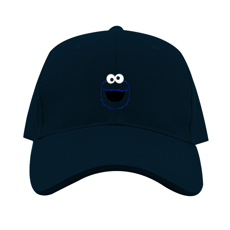 Sesame Street Cookie Monster face Dad Baseball Cap Hat