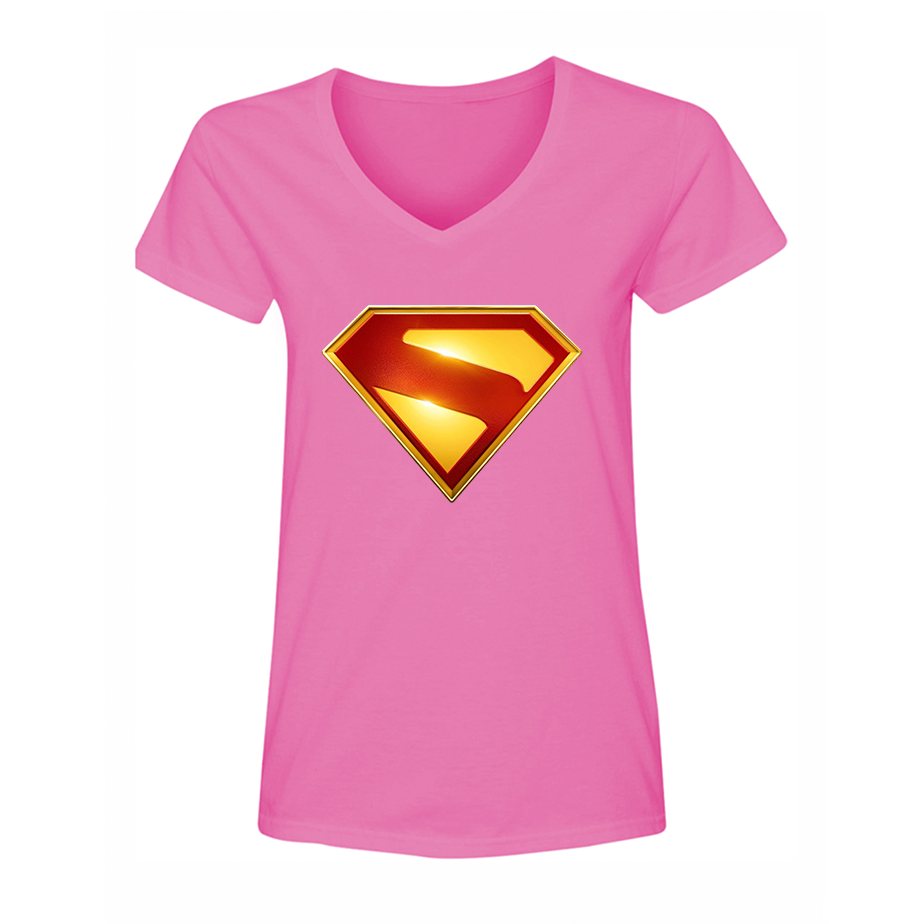Women's Superman 2025 V Neck T-Shirt