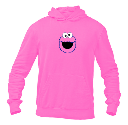 Men's Sesame Street Cookie Monster face Pullover  Hoodie