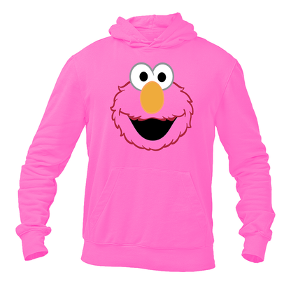 Men's Sesame Street Elmo Face Pullover  Hoodie