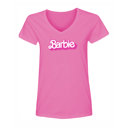 Women's  Barbie V Neck T-Shirt