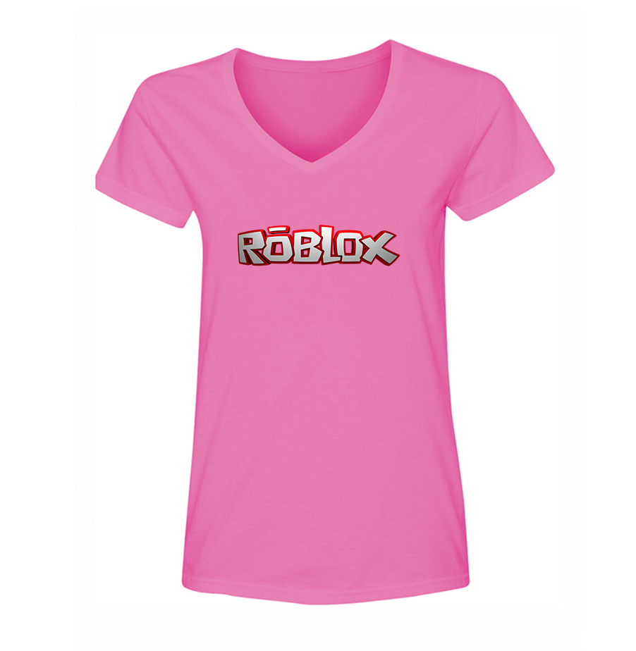 Women's Roblox Game V-Neck T-Shirt