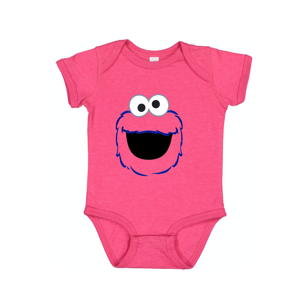 Sesame Street Cookie Monster face Baby Romper Onesie