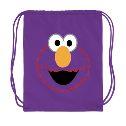Sesame Street Elmo Face Drawstring Bag