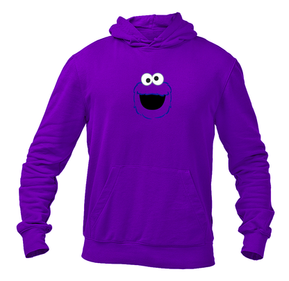 Men's Sesame Street Cookie Monster face Pullover  Hoodie
