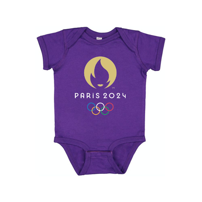 New Olympics 2024 Paris Logo  Baby Romper Onesie
