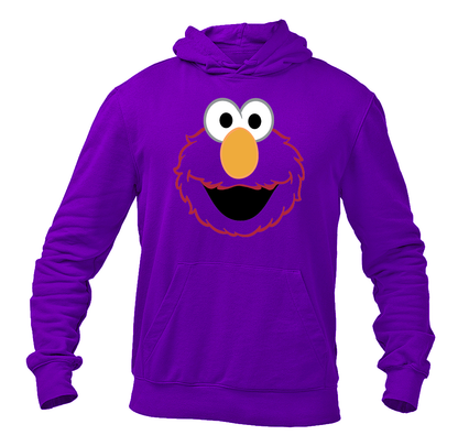 Men's Sesame Street Elmo Face Pullover  Hoodie