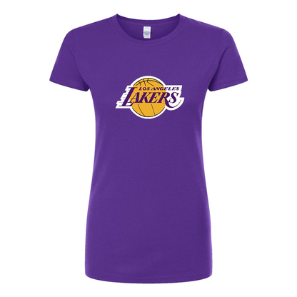 Women's Los Angeles Lakers Round Neck T-Shirt