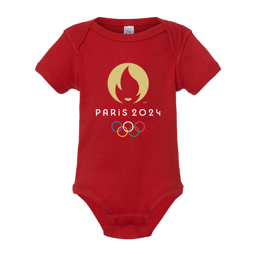 New Olympics 2024 Paris Logo  Baby Romper Onesie