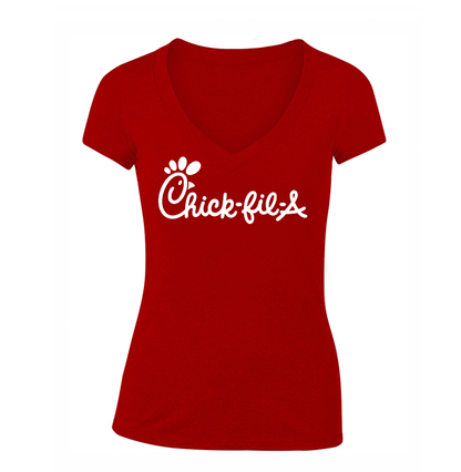 Women's Chick-fil-A  V Neck T-Shirt