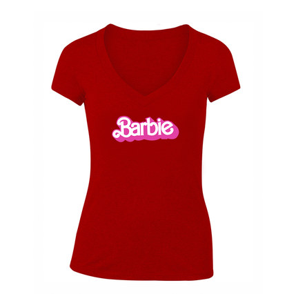 Women's  Barbie V Neck T-Shirt