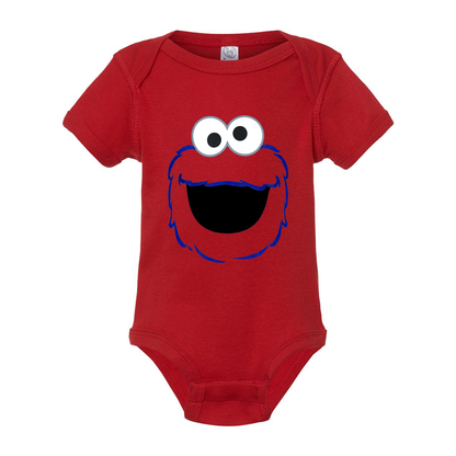 Sesame Street Cookie Monster face Baby Romper Onesie