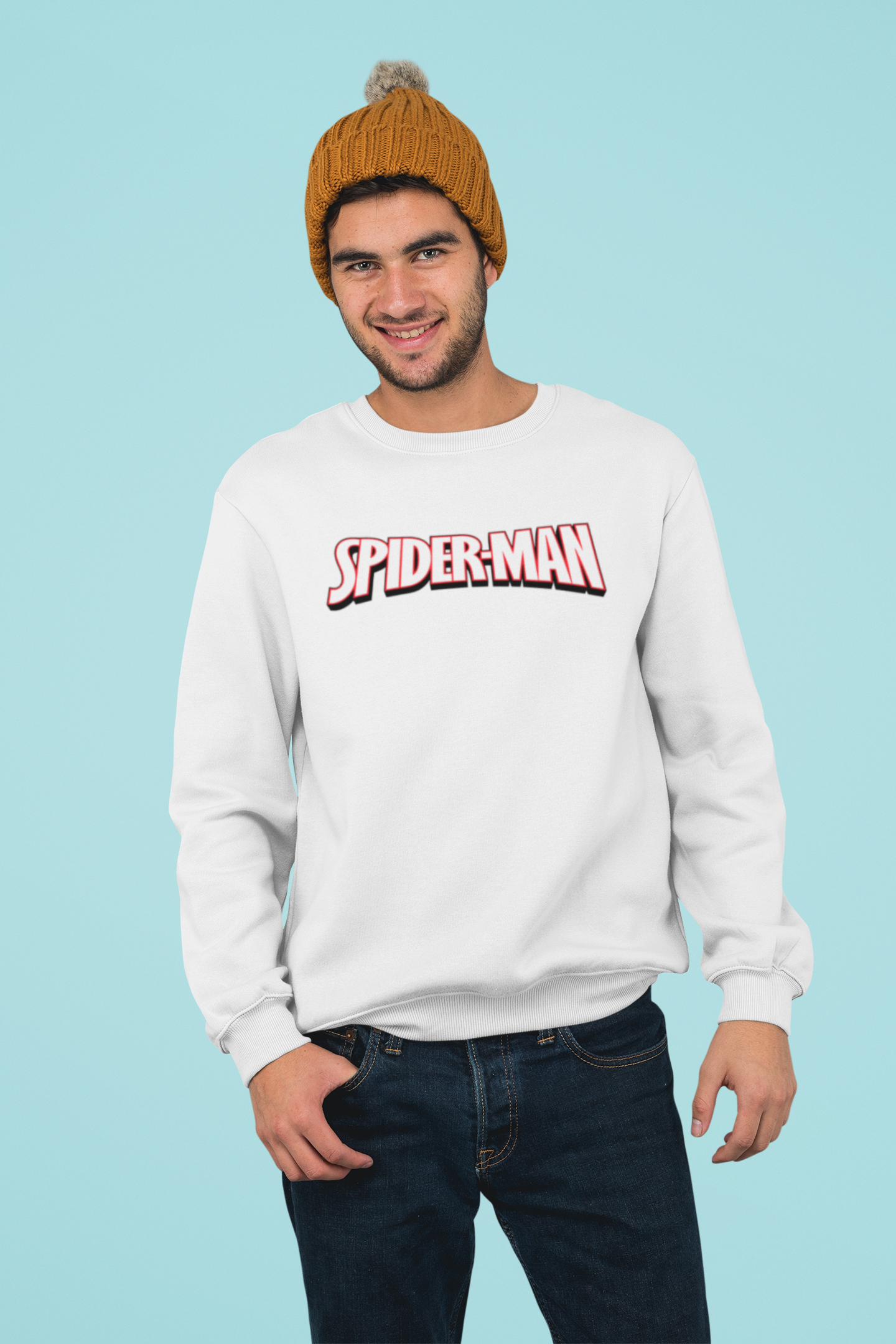 Men's Spider Man Gildan Heavy Cotton Long Sleeve T-Shirt