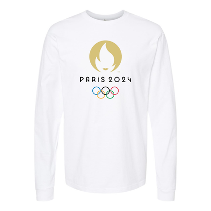 Men's New Olympics 2024 Paris Logo Long sleeves T-Shirt