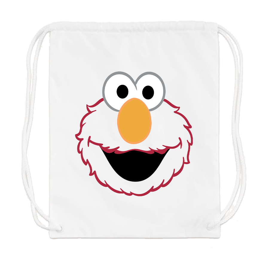 Sesame Street Elmo Face Drawstring Bag