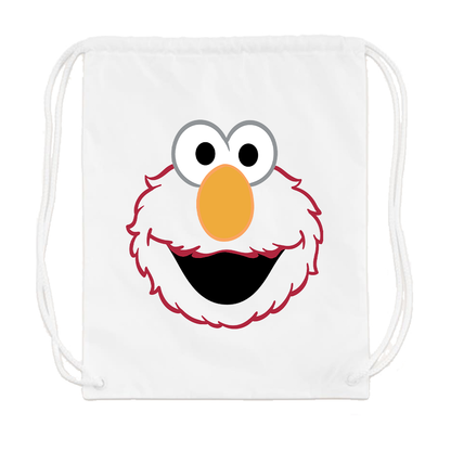 Sesame Street Elmo Face Drawstring Bag