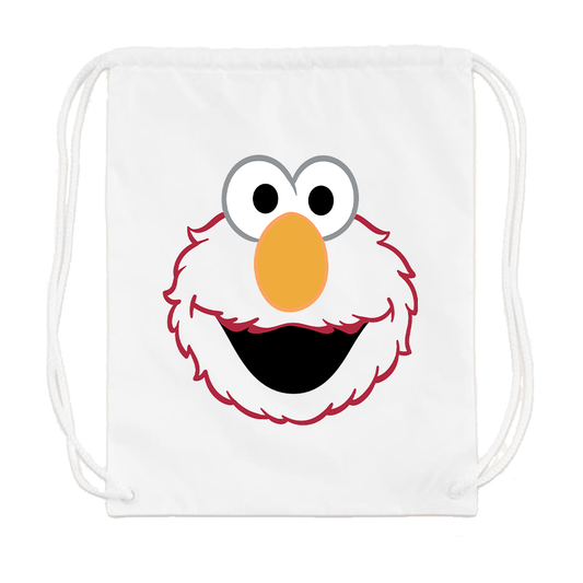 Sesame Street Elmo Face Drawstring Bag