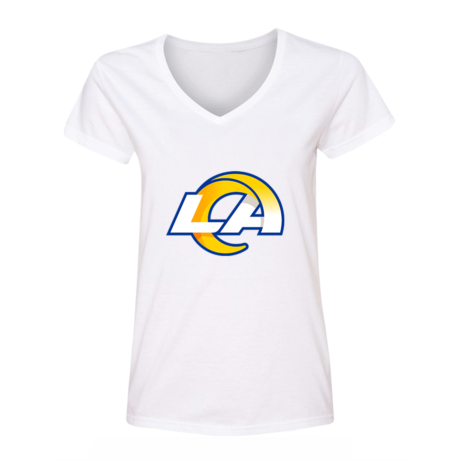 Women's Los Angeles Rams V-Neck T-Shirt