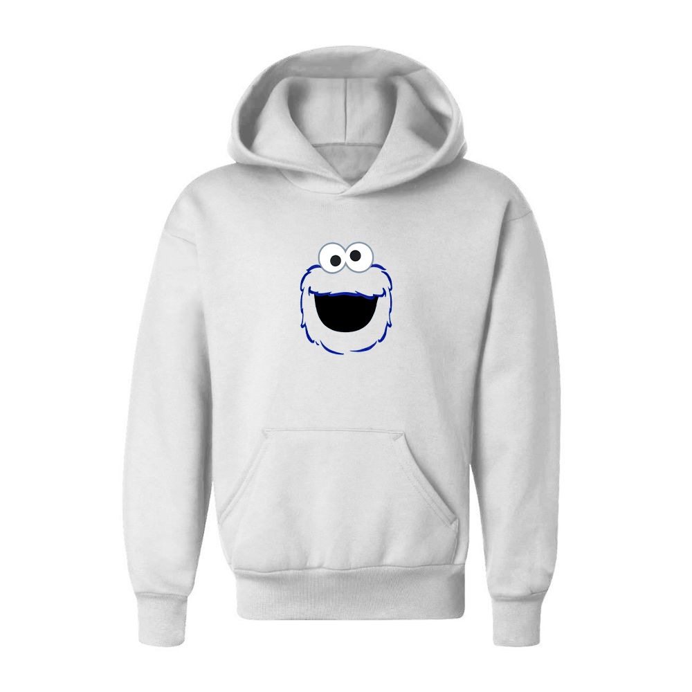 Youth Sesame Street Cookie Monster face Pullover Hoodie