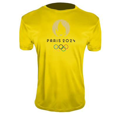Men's New Olympics 2024 Paris Logo Polyester T-Shirts