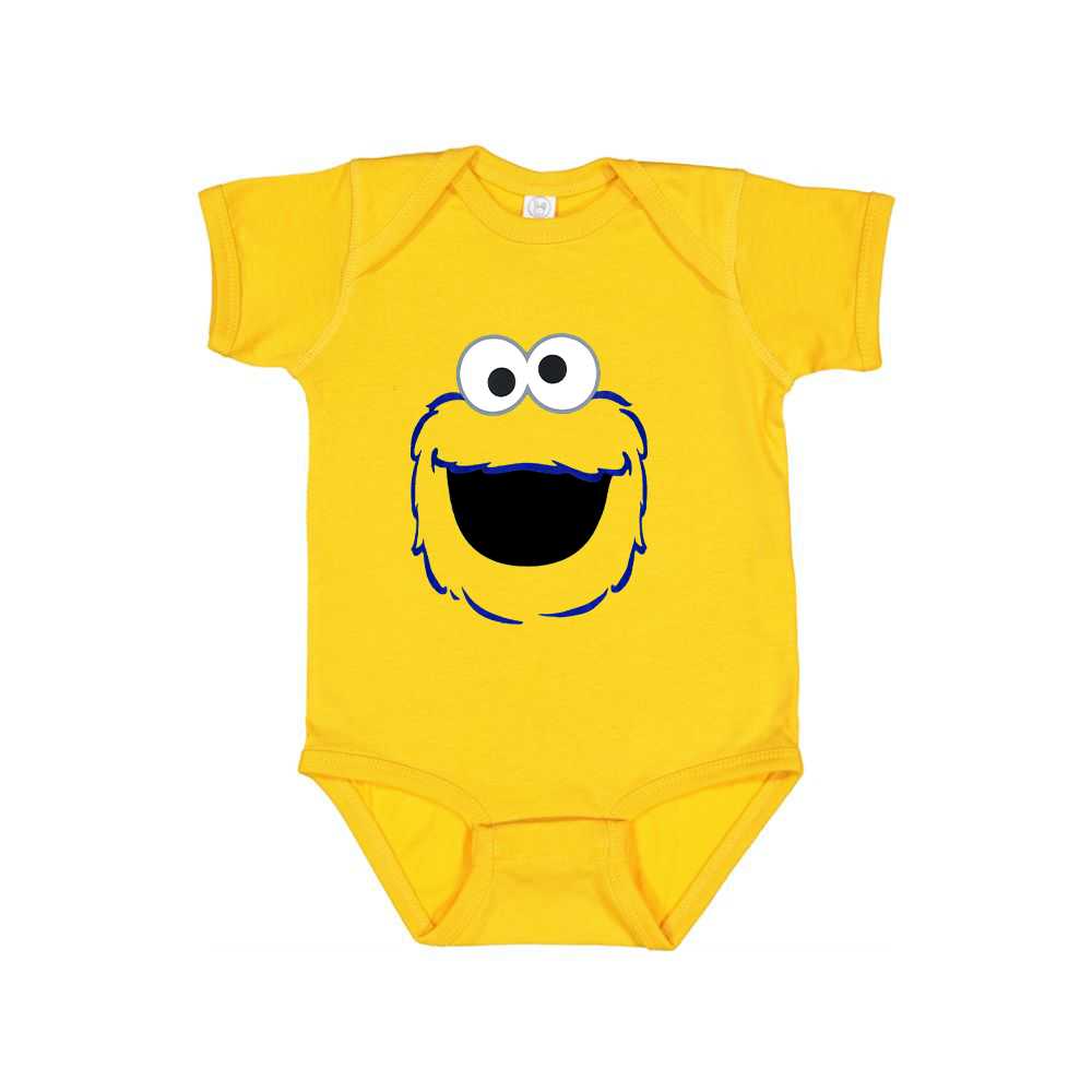 Sesame Street Cookie Monster face Baby Romper Onesie