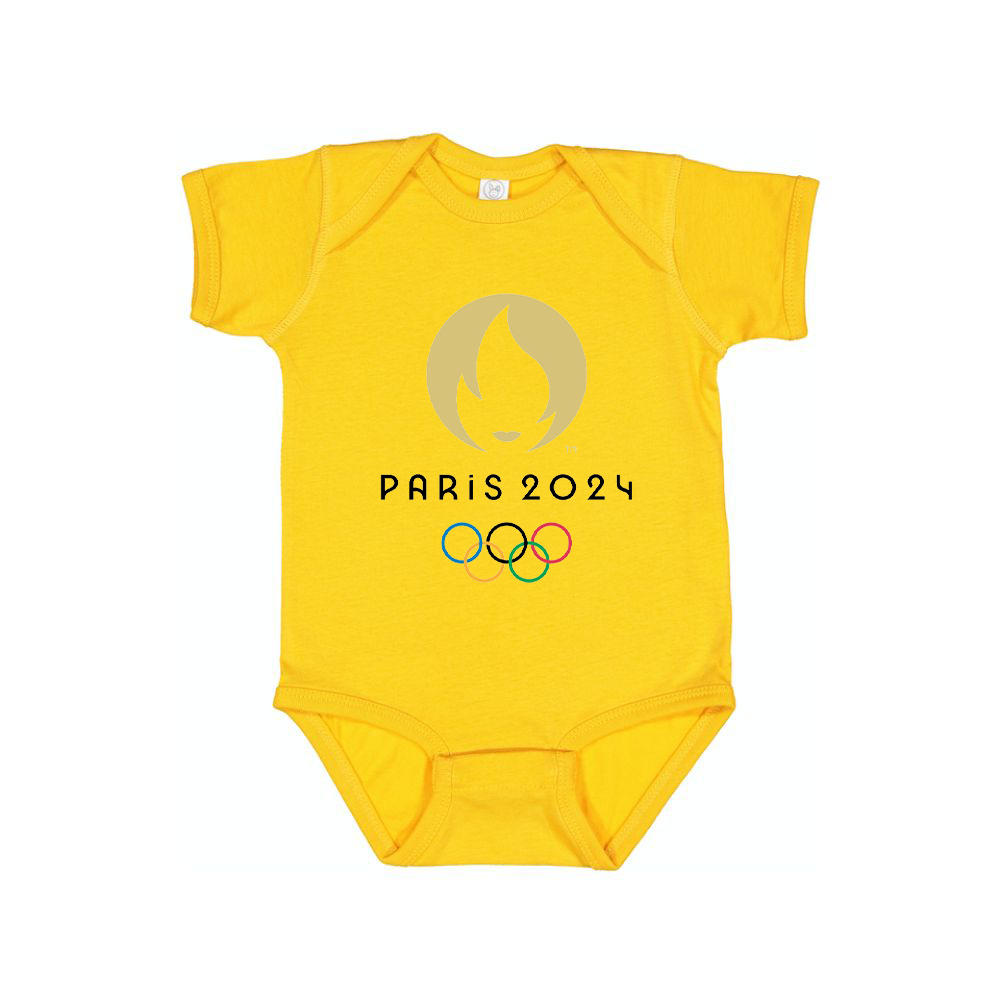 New Olympics 2024 Paris Logo  Baby Romper Onesie